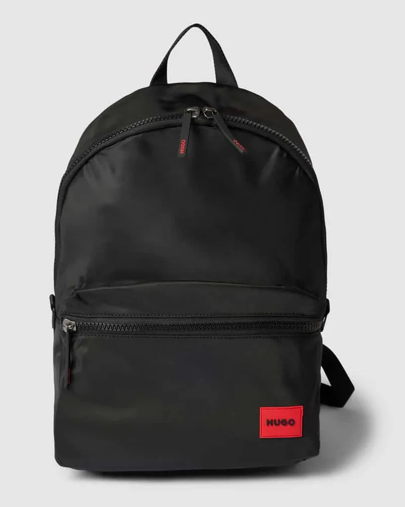 HUGO BOSS Rucksack mit Label-Detail Modell 'Erik Black