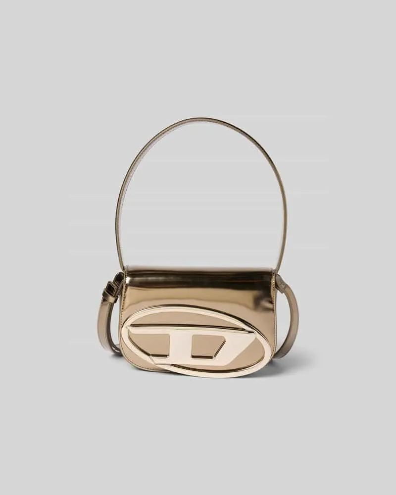 Diesel Handtasche mit Label-Detail Gold