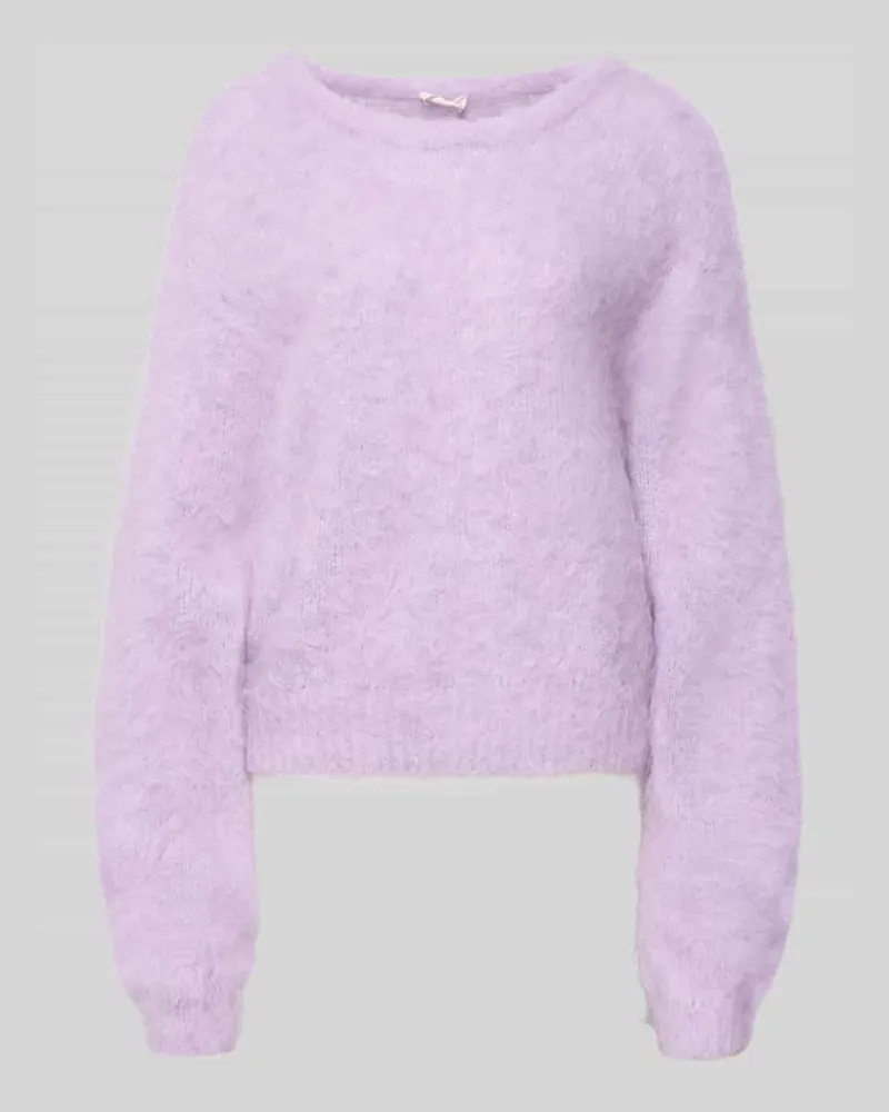 American Vintage Strickpullover mit gerippten Abschlüssen Modell 'NIBY Rosa