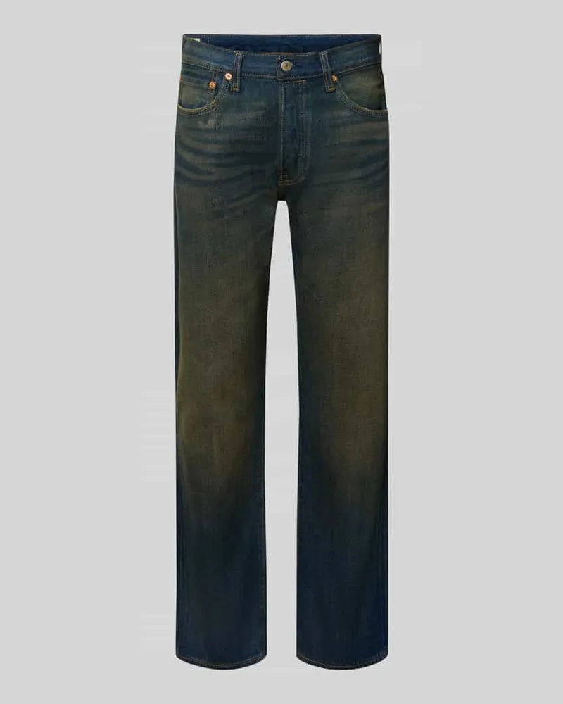 Levi's Flared Jeans mit 5-Pocket-Design Dunkelblau