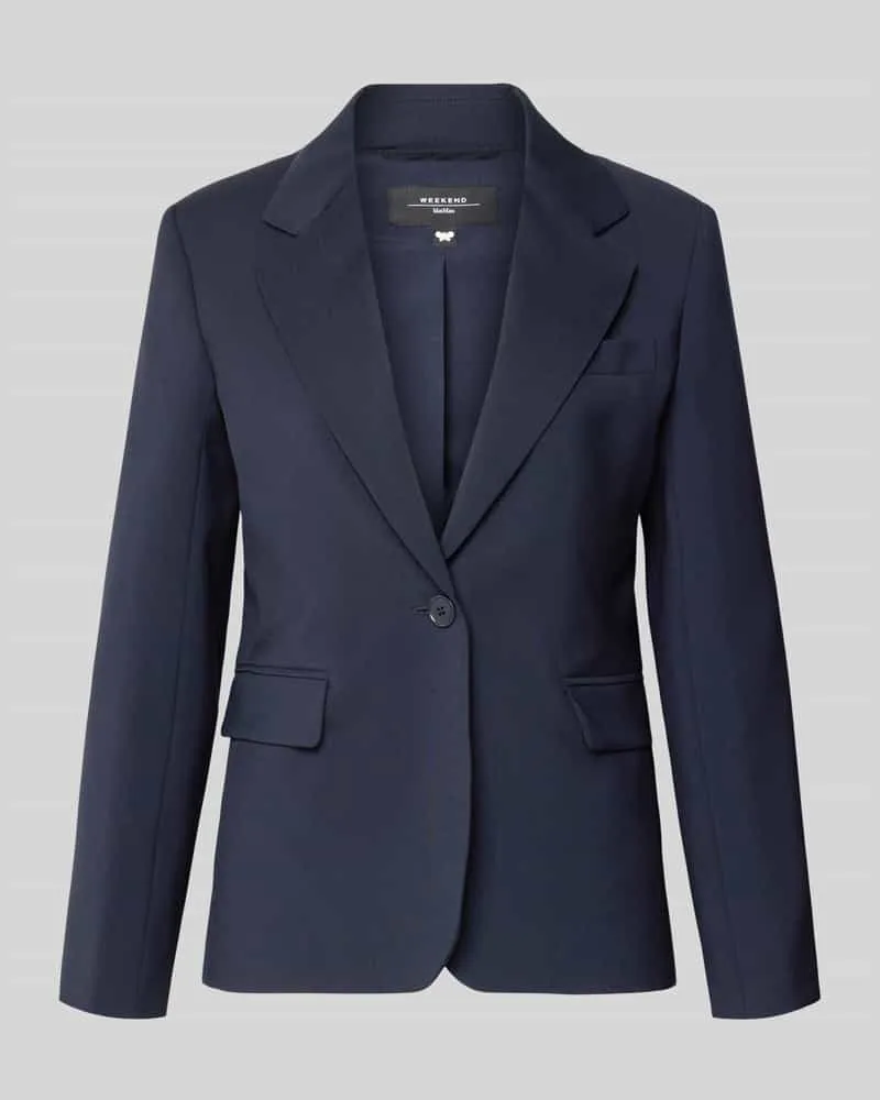 Max Mara Taillierter Blazer aus reiner Schurwolle Modell 'LAMINE Marine