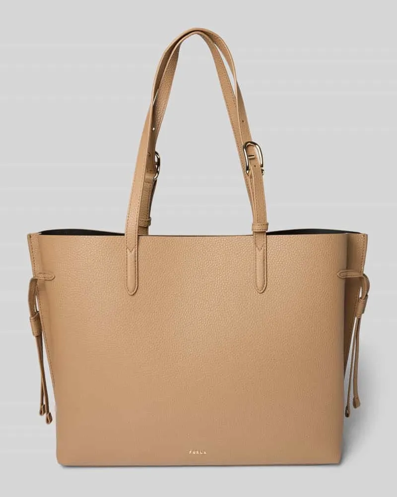 Furla Tote Bag mit Logo-Applikation Modell 'Ava Taupe