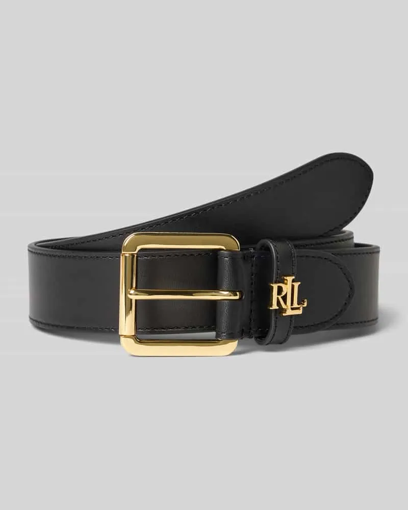 Ralph Lauren Gürtel aus Rindsleder mit Label-Applikation Black