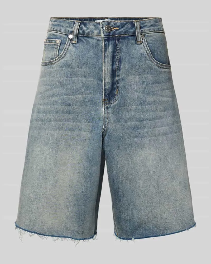 Gestuz Wide Leg Jeansshorts im 5-Pocket-Design Jeansblau