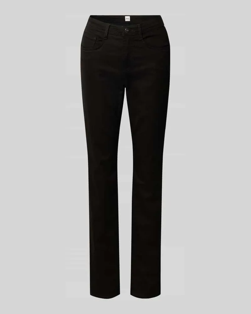 Brax Slim Fit Jeans im 5-Pocket-Design Modell 'STYLE.CAROLA Black