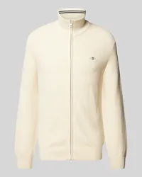 Gant Cardigan mit Strukturmuster Offwhite