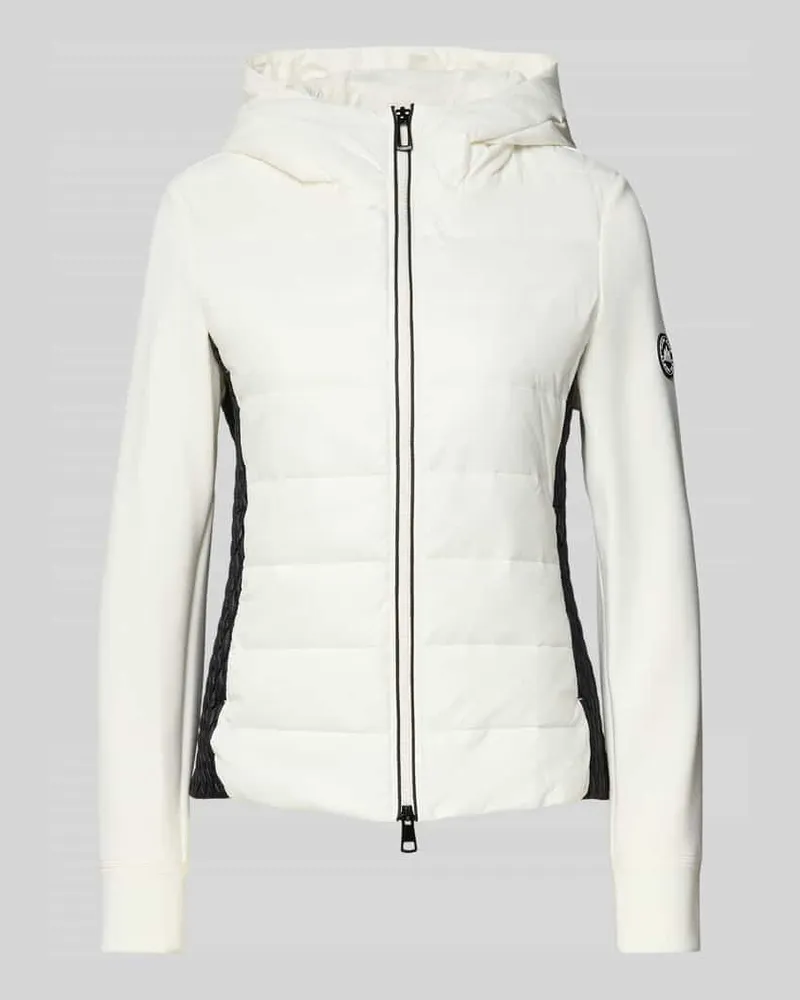 Marc Cain Slim Fit Steppjacke mit Kapuze Offwhite