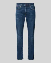 Tommy Hilfiger Slim Fit Jeans im 5-Pocket-Design Modell 'HOUSTON Dunkelblau