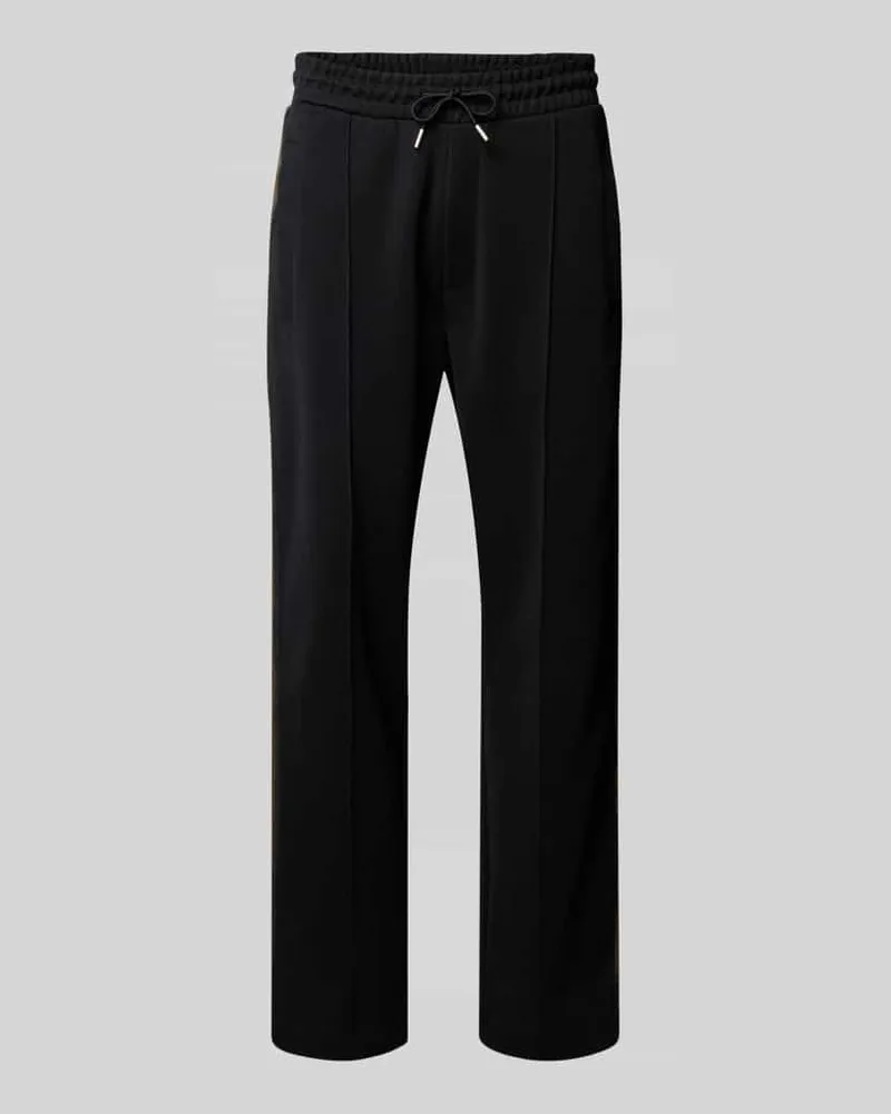 HUGO BOSS Regular Fit Sweatpants aus Baumwoll-Mix Modell 'DERWENT Black