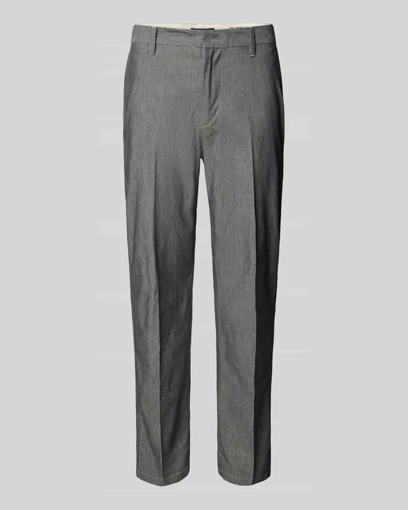 Marc O'Polo Tapered Anzughose aus Baumwoll-Mix Modell 'MOROT Mittelgrau