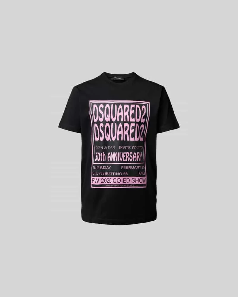Dsquared2 T-Shirt mit Label-Print Black
