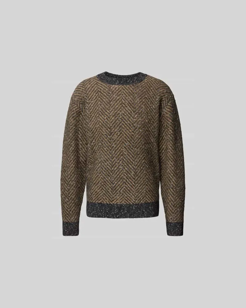 Closed Pullover mit gerippten Abschlüssen Beige