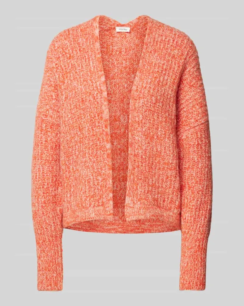 American Vintage Cardigan mit gerippten Abschlüssen Orange