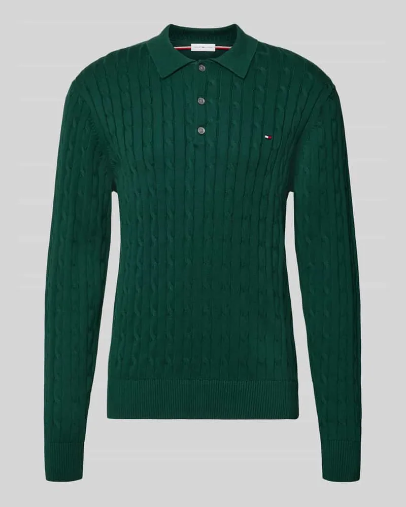 Tommy Hilfiger Regular Fit Pullover aus reiner Baumwolle Gruen