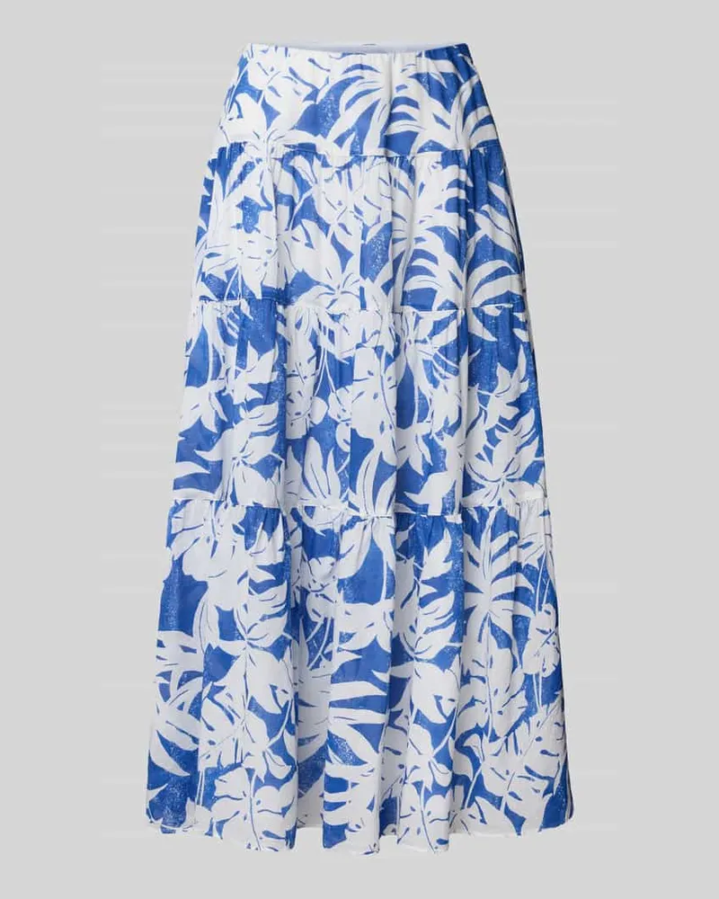 Ralph Lauren Midirock im Stufen-Look Modell 'PAULDINA Hellblau