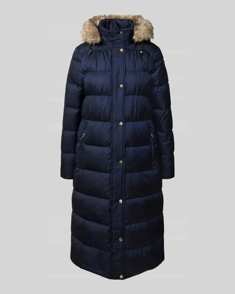 Ralph Lauren Steppmantel mit Kapuze und Reißverschlusstaschen Marine