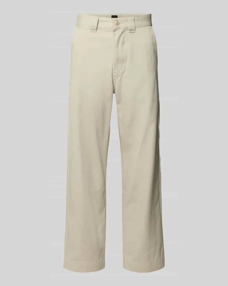 HUGO BOSS Straight Leg Chino aus Baumwoll-Mix Beige