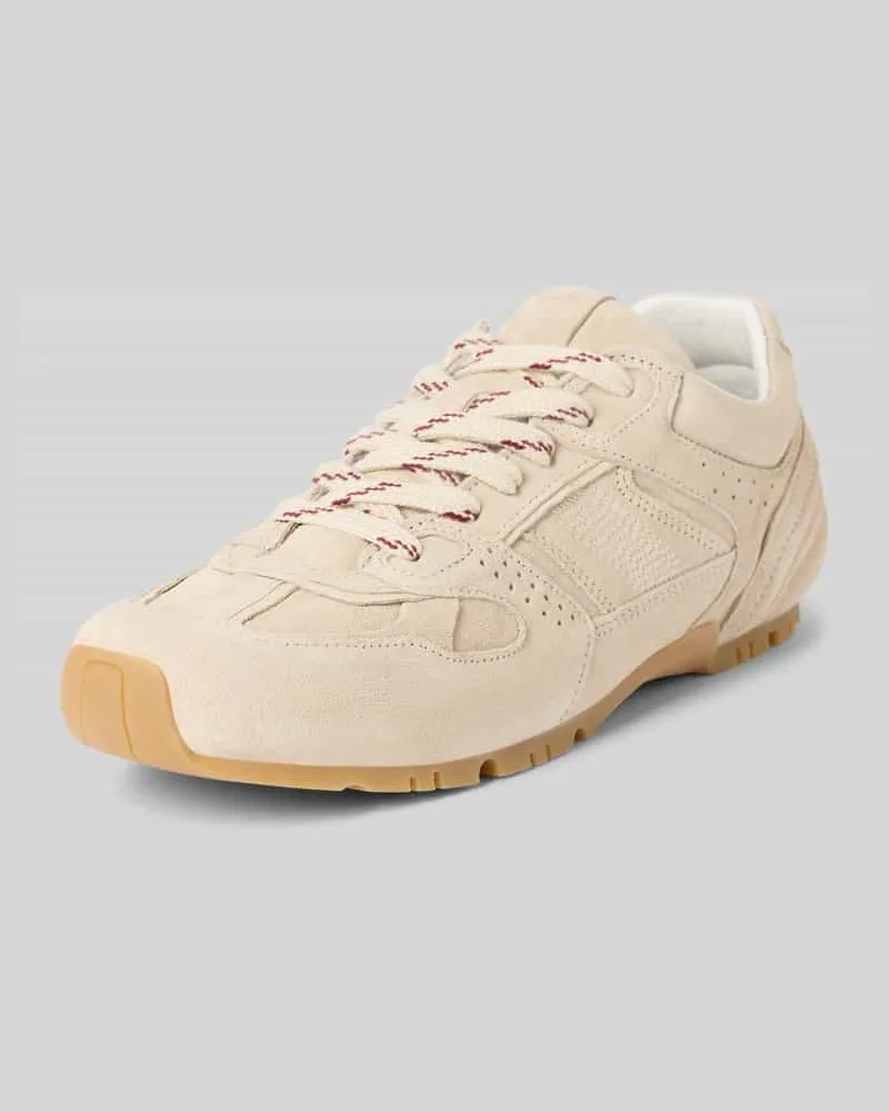 Alohas Sneaker mit Schnürung und Label-Detail Sand