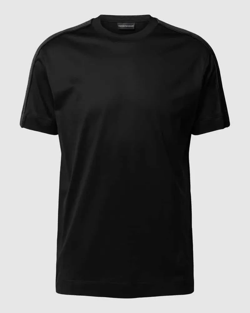 Emporio Armani T-Shirt im unifarbenen Design Black