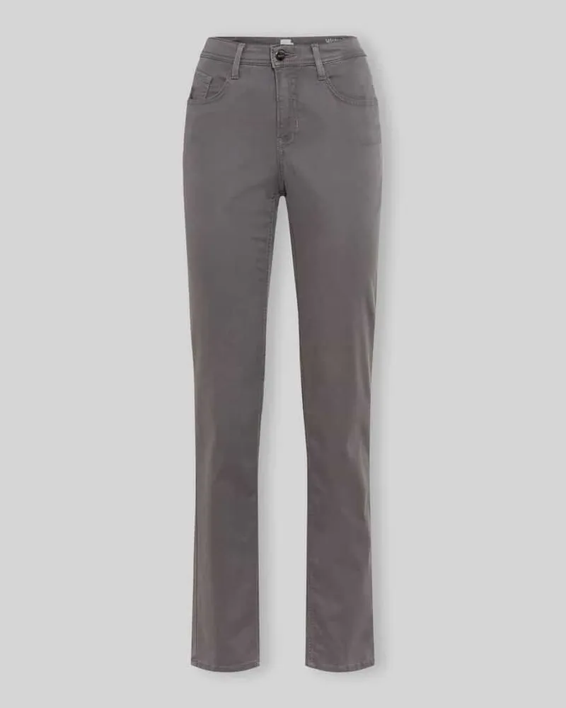 Brax Regular Fit Gerade Hose aus Lyocell-Mix mit Modal-Baumwoll-Anteil Modell 'MARY Anthrazit