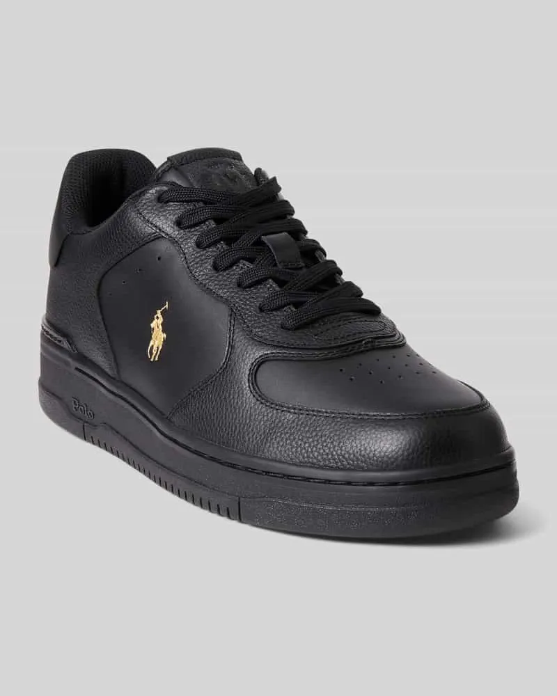 Ralph Lauren Sneaker aus echtem Leder Black