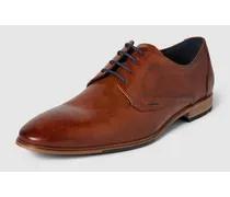 Derby-Schuhe mit feinem Strukturmuster Modell 'GALANT
