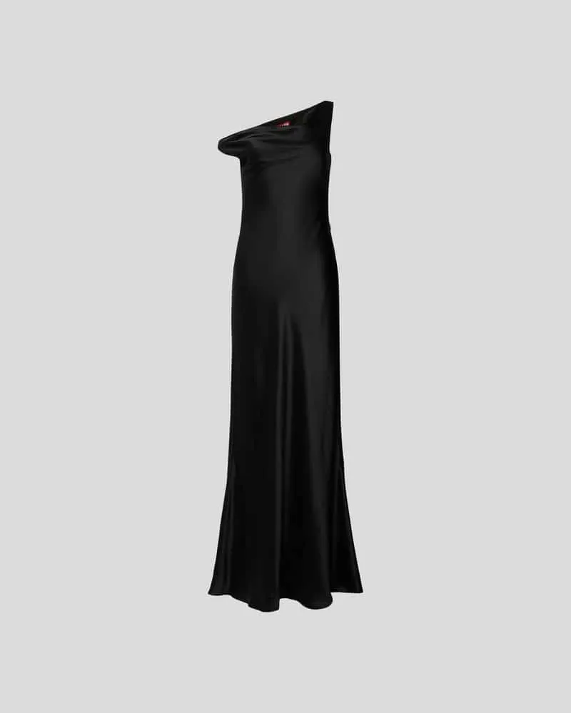 STAUD Abendkleid in Maxilänge Black