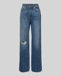 HUGO BOSS Flared Jeans im Destroyed-Look Jeansblau