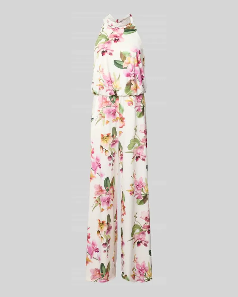 Vera Mont Regular Fit Jumpsuit mit floralem Allover-Print Rosa