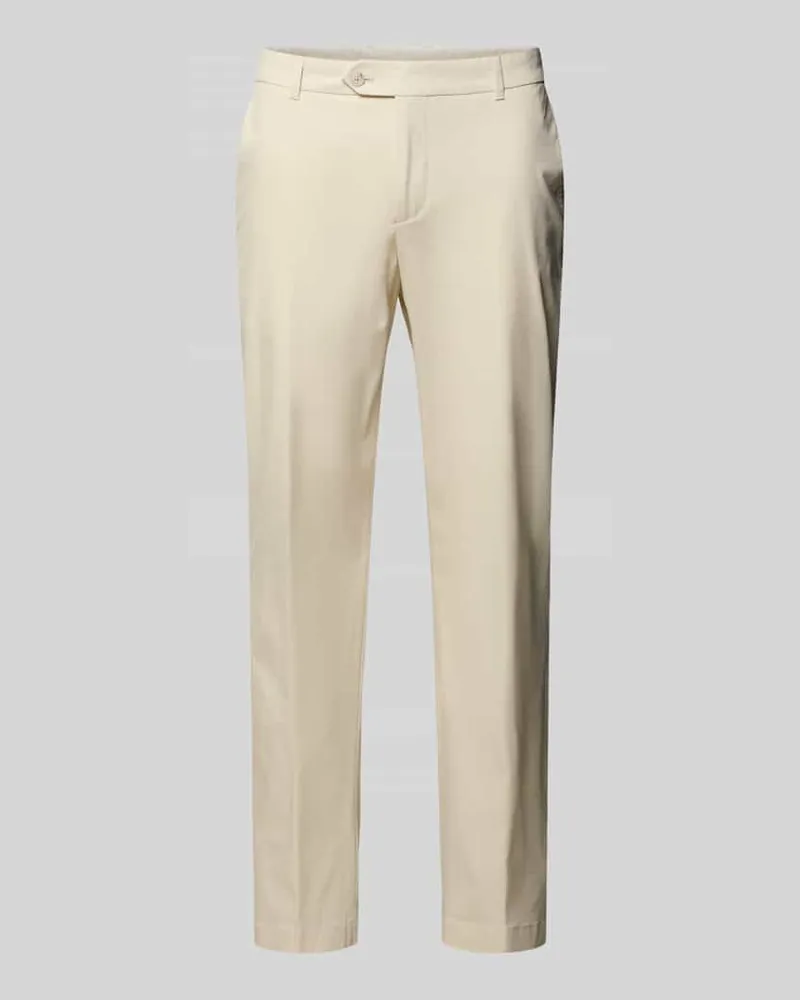 HUGO BOSS Tapered Anzughose aus Lyocell-Mix Modell 'PERIN Offwhite