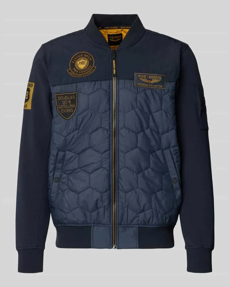 PME Legend Jacke mit gerippten Abschlüssen Marine