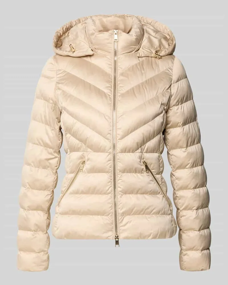 Beaumont Amsterdam Taillierte Steppjacke mit Zweiwege-Reißverschluss Modell 'ANYA Beige