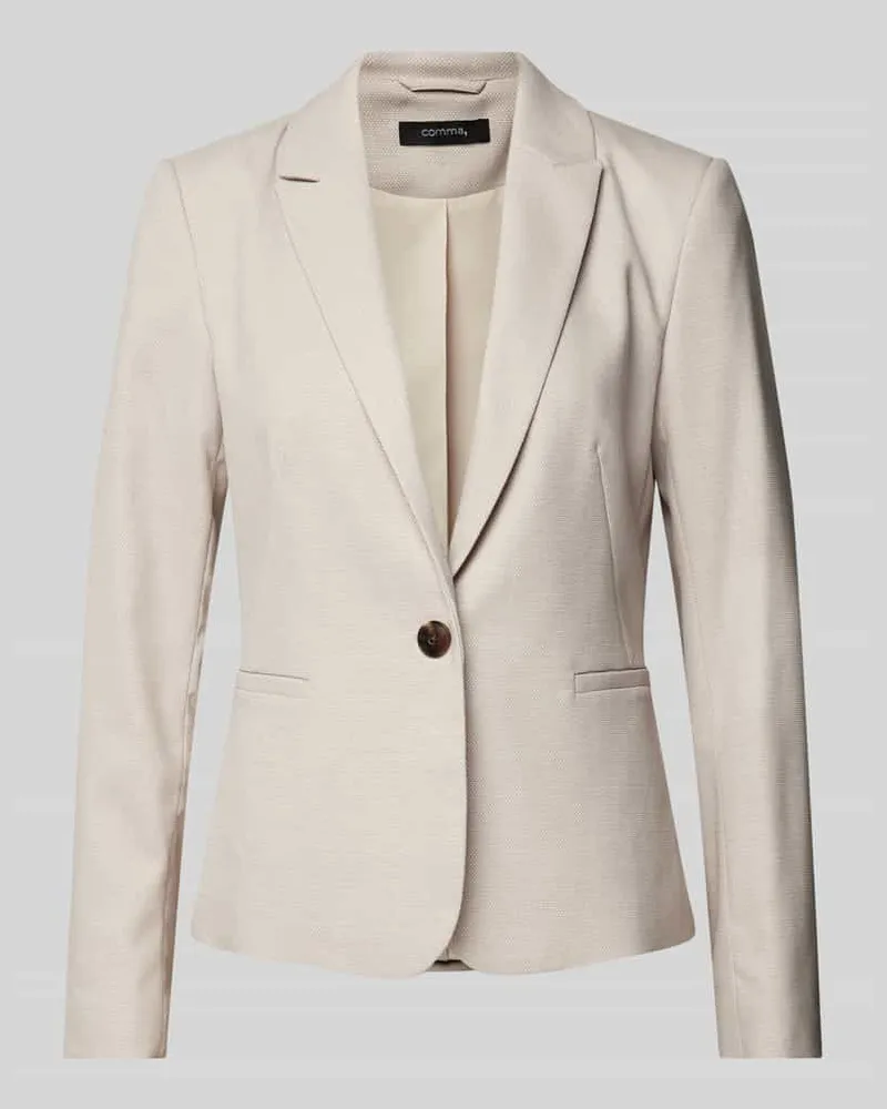 COMMA Blazer mit Reverskragen Sand