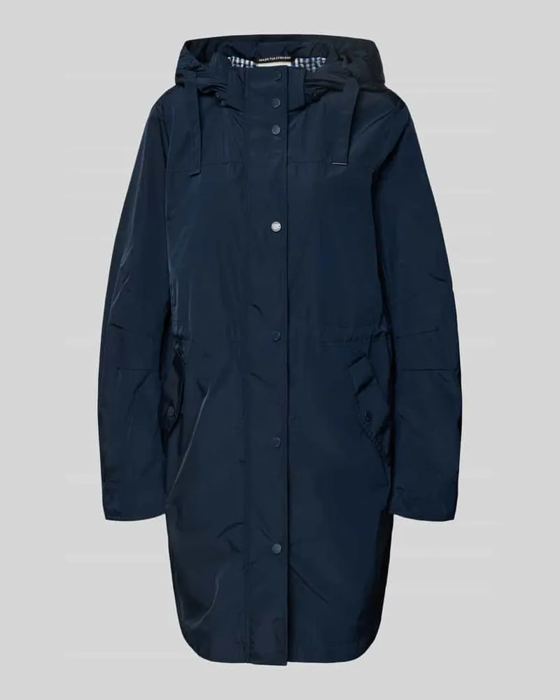 Fuchs Schmitt Mantel mit Eingrifftaschen Marine