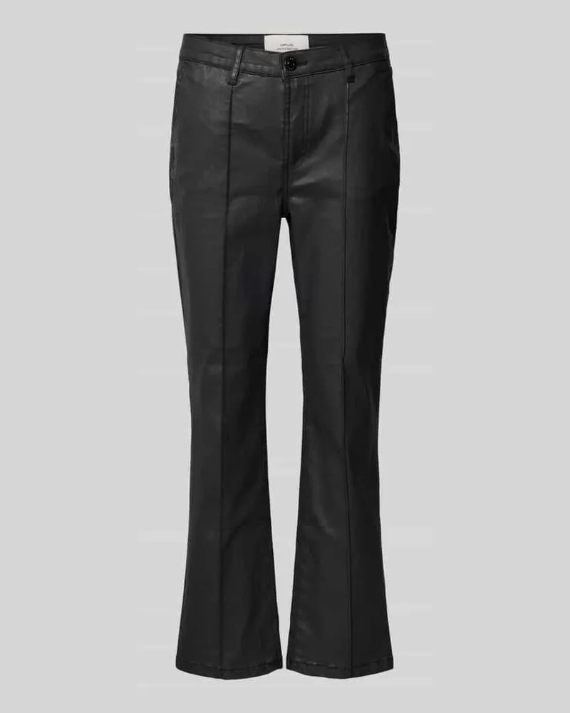 OPUS Flared Jeans mit französischen Eingrifftaschen Modell 'Ebbi Black