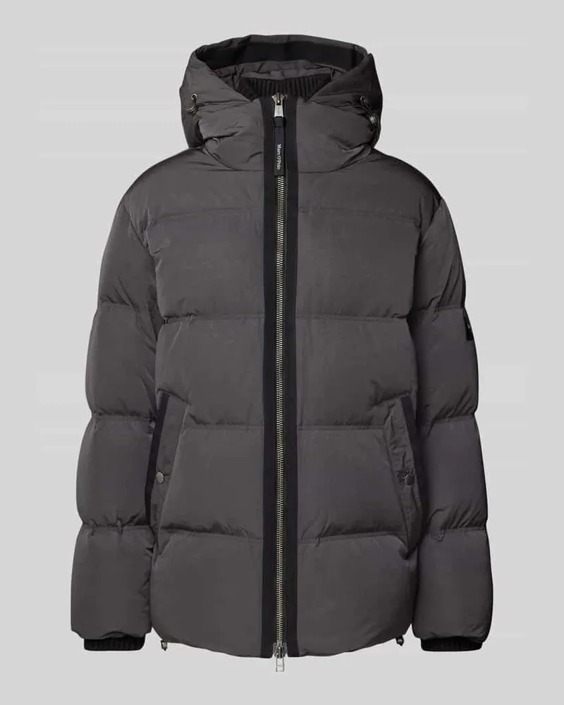Marc O'Polo Regular Fit Daunenjacke wasserabweisend aus recyceltem Material Anthrazit