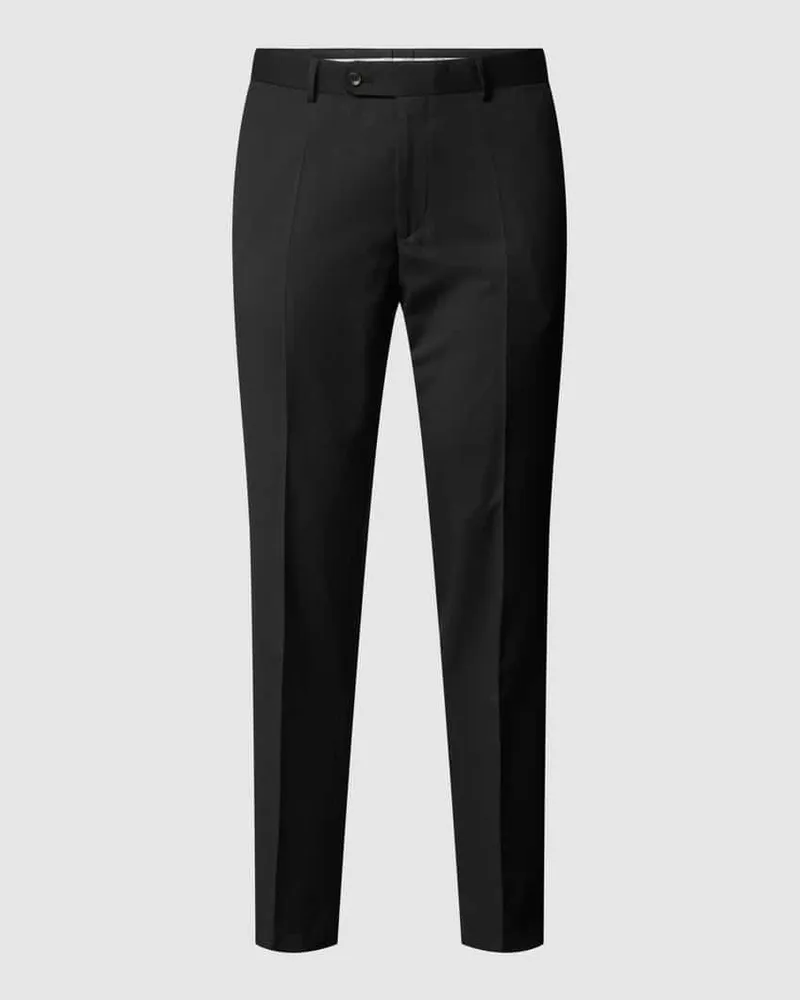 Carl Gross Straight Fit Anzughose aus Schurwolle Modell 'STEVE Black