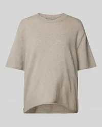 (THE MERCER) N.Y. Kaschmir-T-Shirt mit Rollsaum Taupe