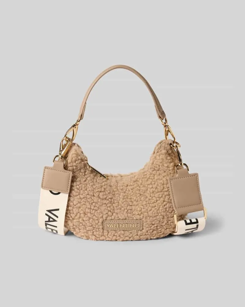 Valentino Bags Handtasche aus Teddyfell Taupe