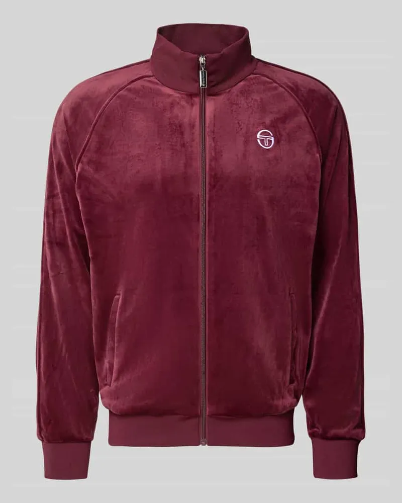 Sergio Tacchini Sweatjacke mit Stehkragen Modell 'SERGIO Violett