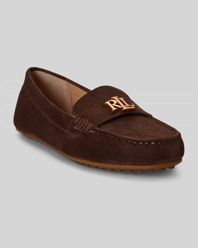 Ralph Lauren Mokassins aus echtem Schafleder Modell 'BARNSBURY Mittelbraun