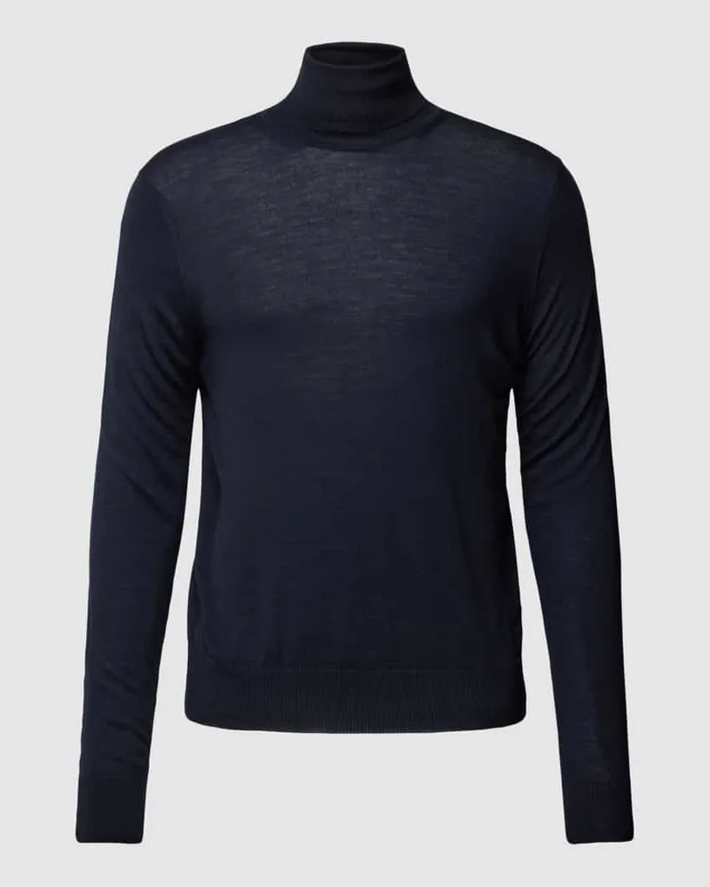 Emporio Armani Strickpullover mit Rollkragen Marine