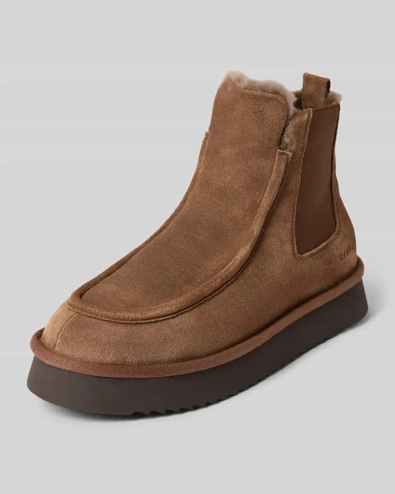Copenhagen Stiefelette mit elastischen Einsätzen Modell 'CPH267 Taupe