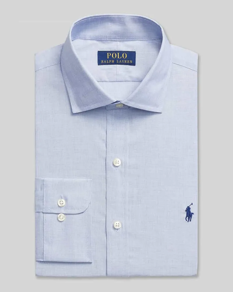 Ralph Lauren Slim Fit Businesshemd aus reiner Baumwolle Hellblau