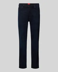 HUGO BOSS Tapered Fit Jeans im 5-Pocket-Design Jeansblau