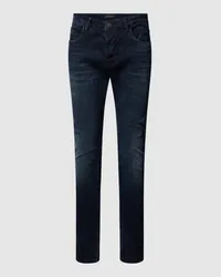 Elias Rumelis Slim Fit Jeans mit 5-Pocket-Design Modell 'Dave Dunkelblau