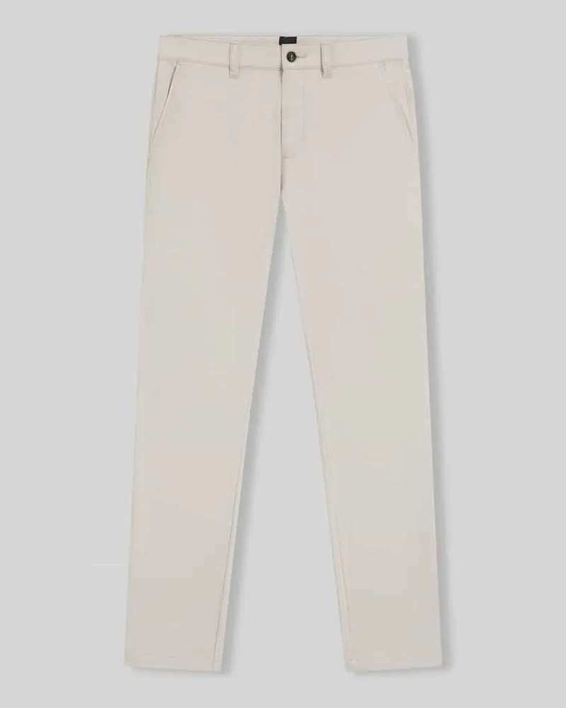 HUGO BOSS Slim Fit Chino aus Baumwoll-Mix mit Leinen und Viskose-Anteil Sand
