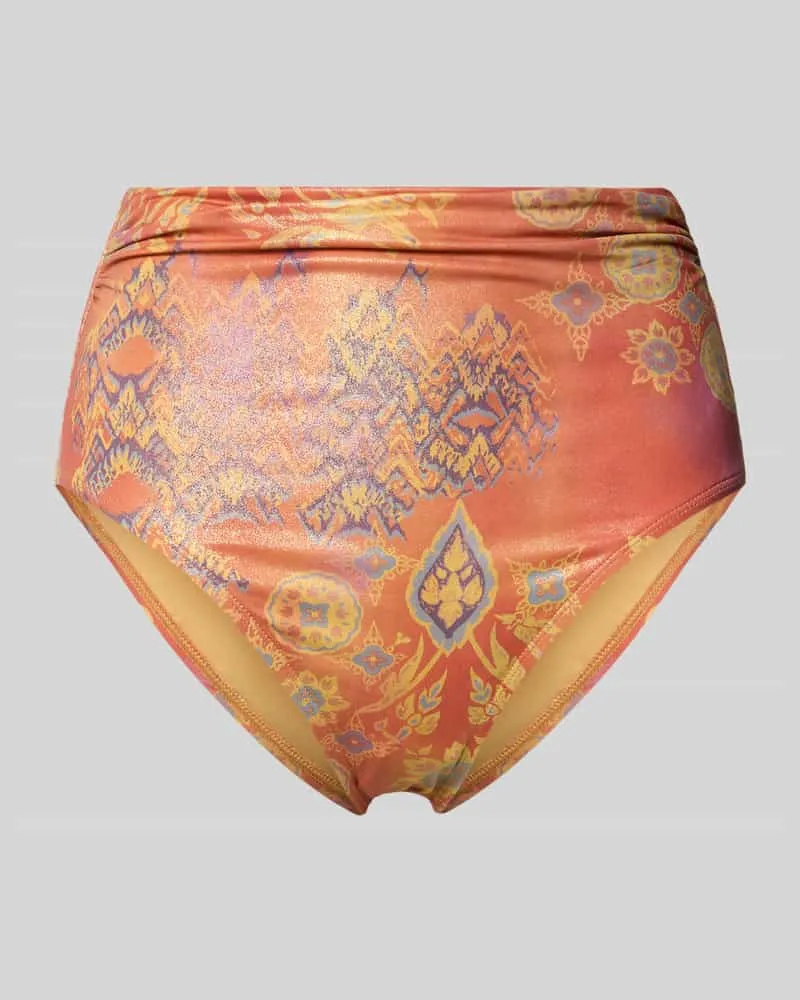 Ralph Lauren Bikini Slip mit Allover-Muster Orange