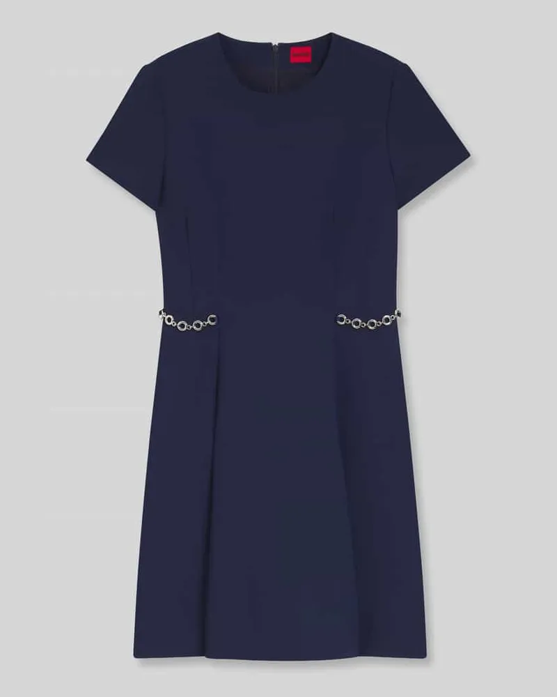 HUGO BOSS Minikleid mit Ketten-Details Modell 'KAELYN Marine
