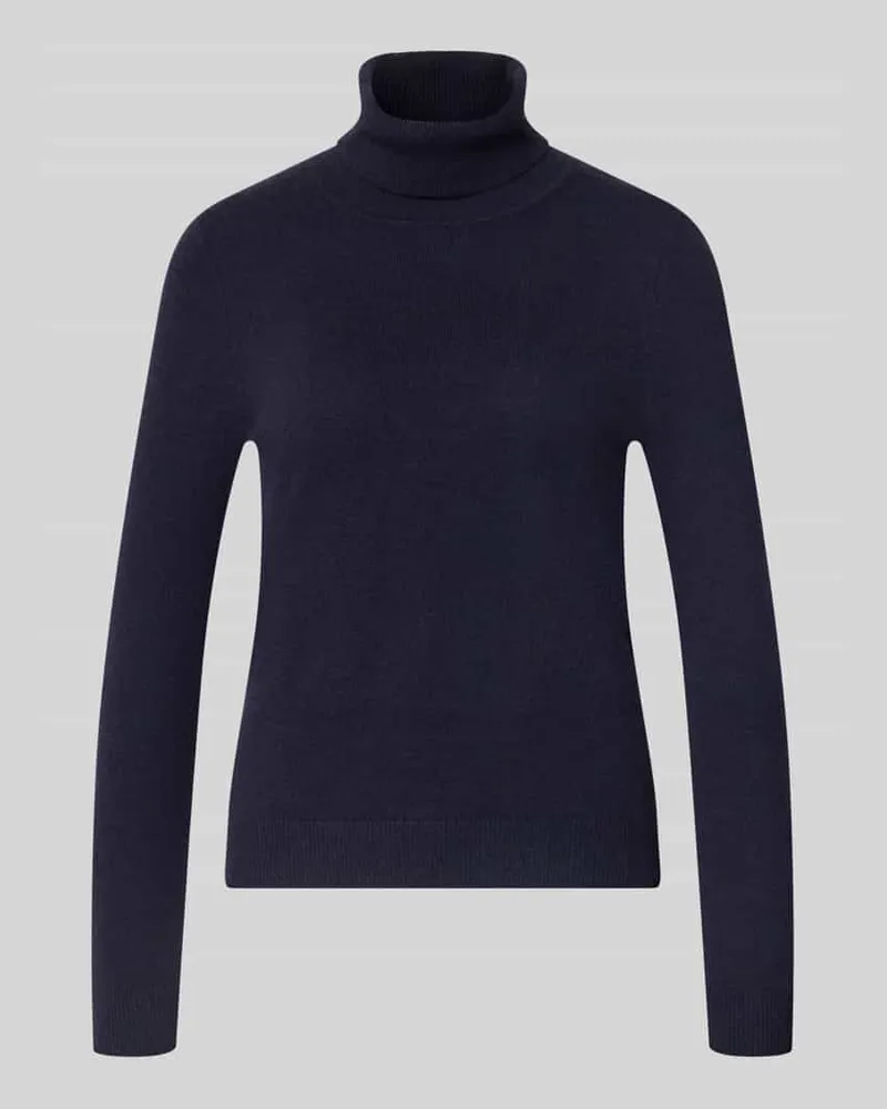 Christian Berg Regular Fit Rollkragenpullover aus reinem Kaschmir Dunkelblau